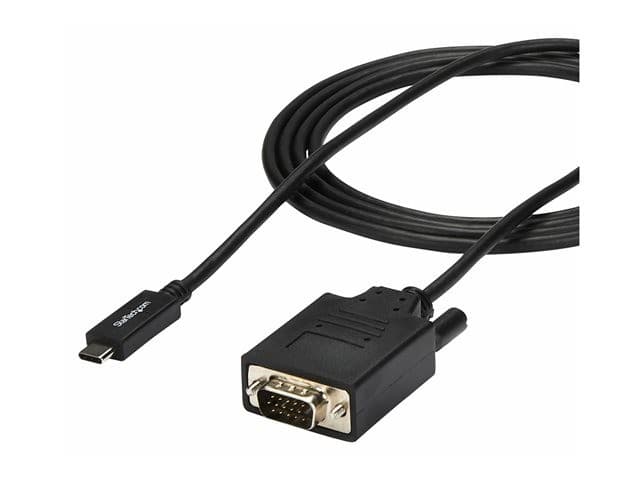StarTech CDP2VGAMM2MB USB-C to VGA Cable Black - Image 5
