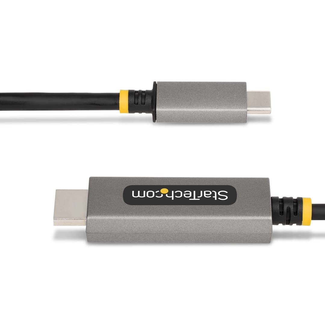 StarTech.com USB-C to HDMI 2.1 Adapter Cable, 8K 60Hz, 4K 144Hz, HDR10, DP Alt Mode/USB4/Thunderbolt 3/4 Compatible - 1m (3ft) - Image 4