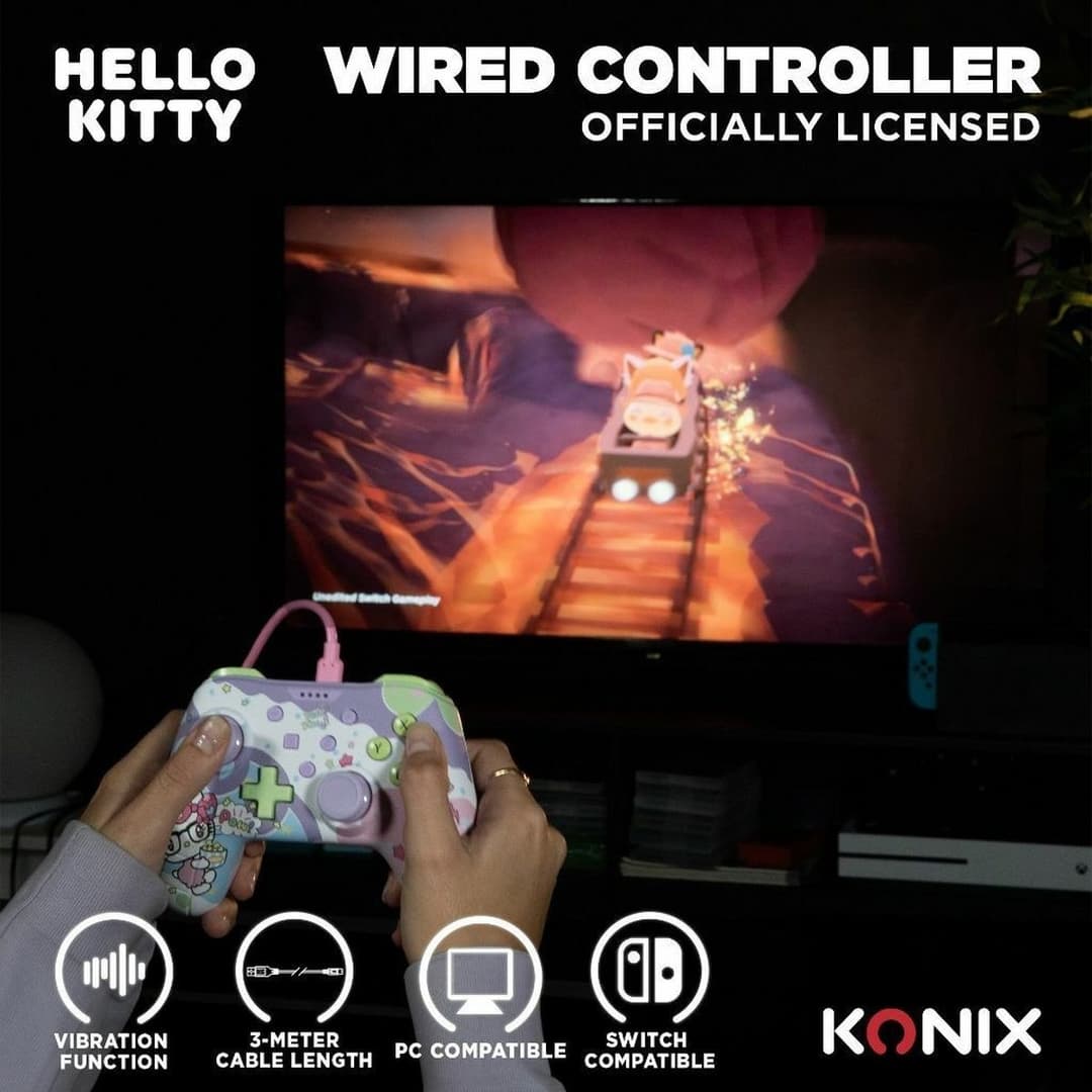 Konix Hello Kitty Nintendo Switch Wired Controller - Image 5