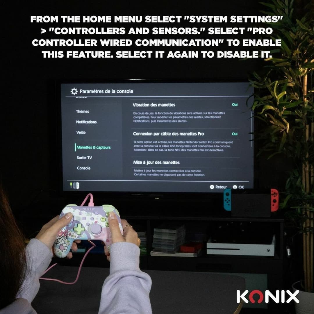 Konix Hello Kitty Nintendo Switch Wired Controller - Image 7