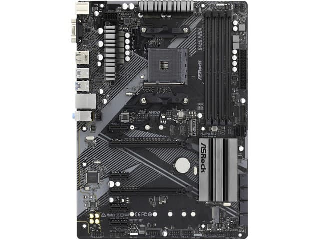 B450 PRO4 R2.0 AM4 AMD Promontory B450 SATA 6Gbps ATX AMD Motherboard - Image 1