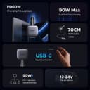 UGREEN 90W Car Charger with 60W Retractable USB-C Cable thumbnail 3
