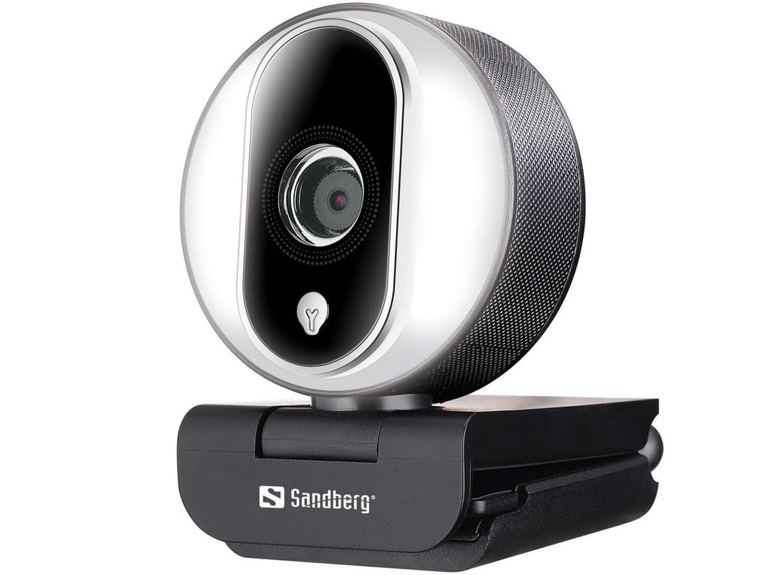 Sandberg Streamer USB Webcam Pro 134-12 1080p Full HD Webcam with Ring Light - Image 1
