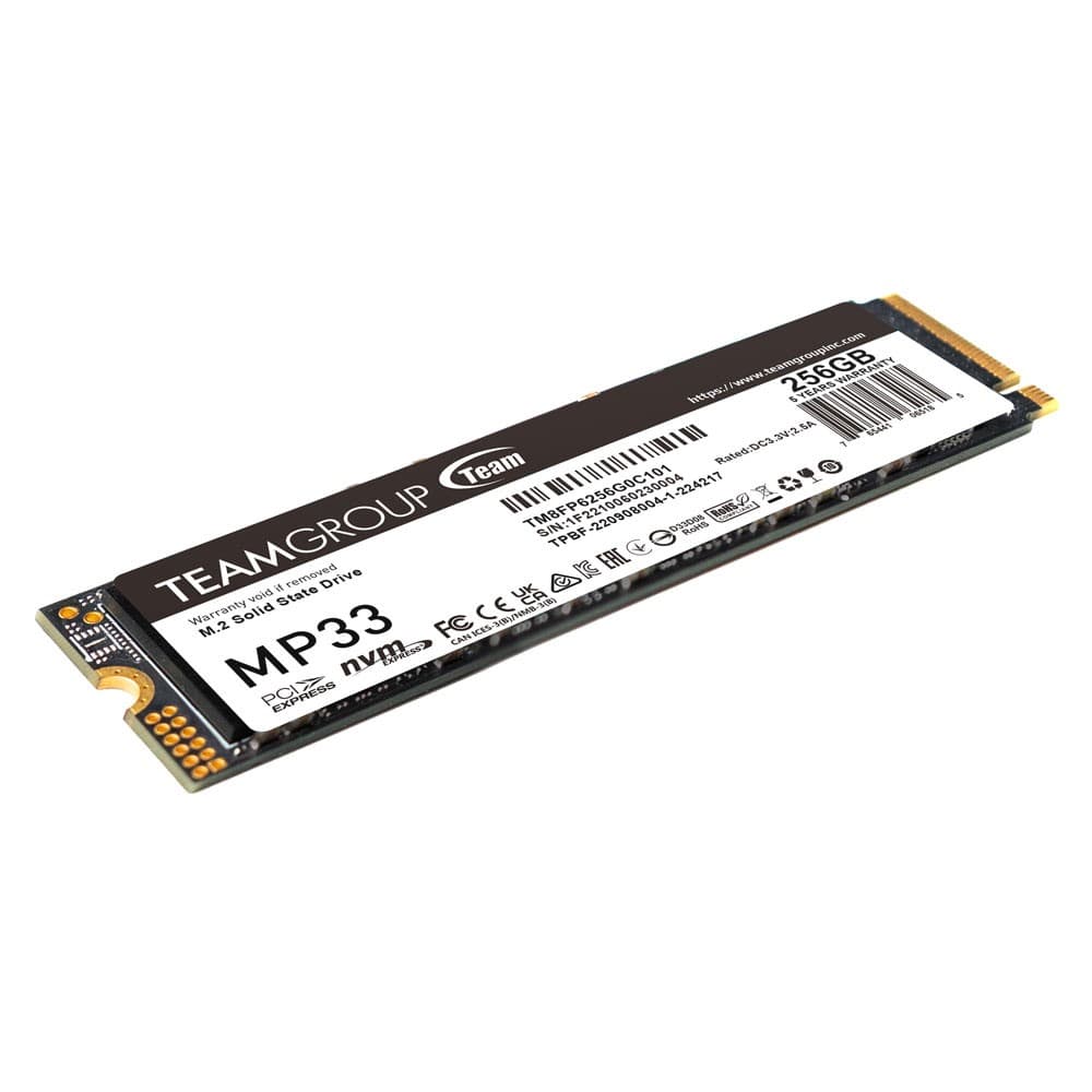 Team Group MP33 256GB M.2 2280 NVMe PCIe 3.0 Internal SSD - Image 2