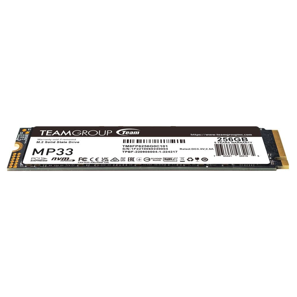 Team Group MP33 256GB M.2 2280 NVMe PCIe 3.0 Internal SSD - Image 4