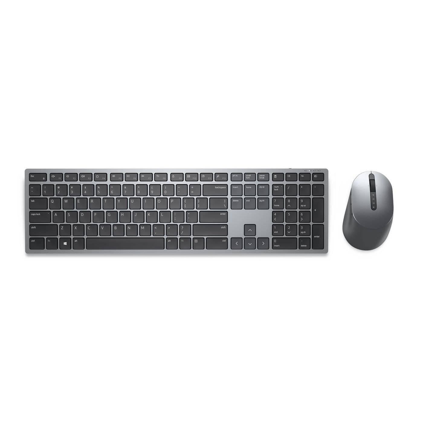 Dell Pro Plus KM7321W Wireless Keyboard and Mouse Set, Titan Grey - German QWERTZ