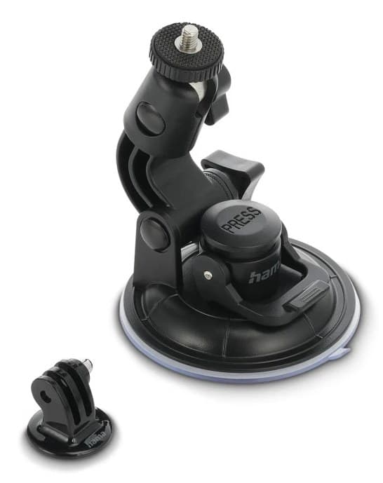 Hama Suction Cup Holder for Action Cams, Universal, Car Tripod, 3D, ⌀ 90 mm - Image 4