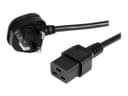 StarTech Power Cable BS 1363 to C19 2m Black thumbnail 1