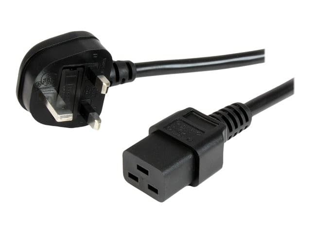 StarTech Power Cable BS 1363 to C19 2m Black - Image 2