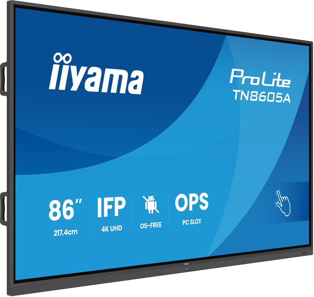iiyama TN8605A-B1AG Signage Display Interactive flat panel 2.17 m (85.6") 500 cd/m² 4K Ultra HD Black Touchscreen - Image 1