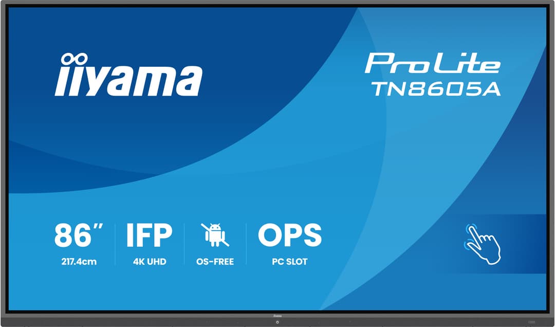 iiyama TN8605A-B1AG Signage Display Interactive flat panel 2.17 m (85.6") 500 cd/m² 4K Ultra HD Black Touchscreen - Image 2
