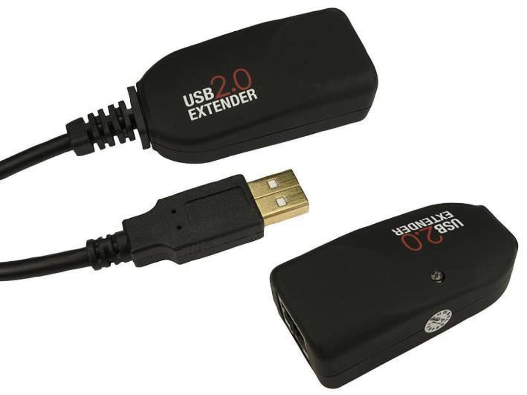 Cables Direct USB2-BOOST moltiplicatore di rete Nero (CDL 50m USB 2.0 Over Cat5e Ext) - Image 1