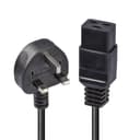 Lindy 2m UK 3 Pin Plug to IEC C19 Power Cable. Black thumbnail 1