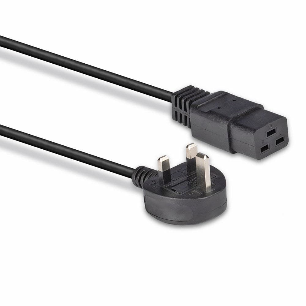 Lindy 2m UK 3 Pin Plug to IEC C19 Power Cable. Black - Image 3