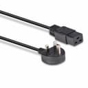 Lindy 2m UK 3 Pin Plug to IEC C19 Power Cable. Black thumbnail 3