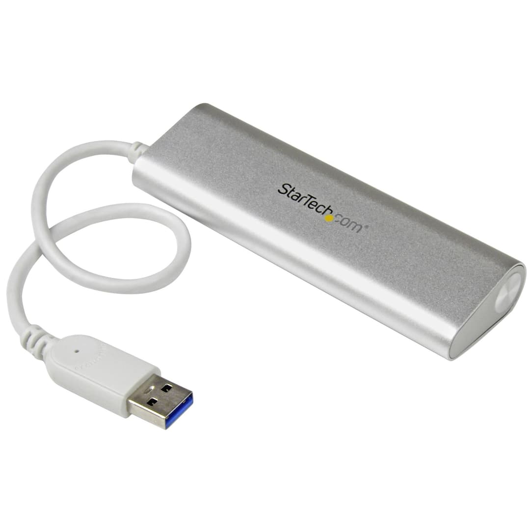 StarTech.com 4-Port USB Hub, USB A to 4x USB-A Ports, USB 5Gbps, Rugged Design, Bus-Powered, Portable Laptop USB 3.0 Hub (ST43004UA) - Image 2