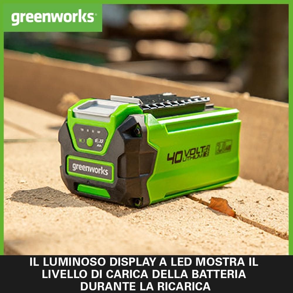 Greenworks 40V G40B2 Battery - Grün - Image 6