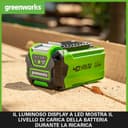 Greenworks 40V G40B2 Battery - Grün thumbnail 6