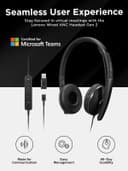 Lenovo Gen2 Anc Wireless Headset - Black thumbnail 5