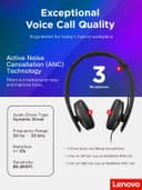 Lenovo Gen2 Anc Wireless Headset - Black thumbnail 8