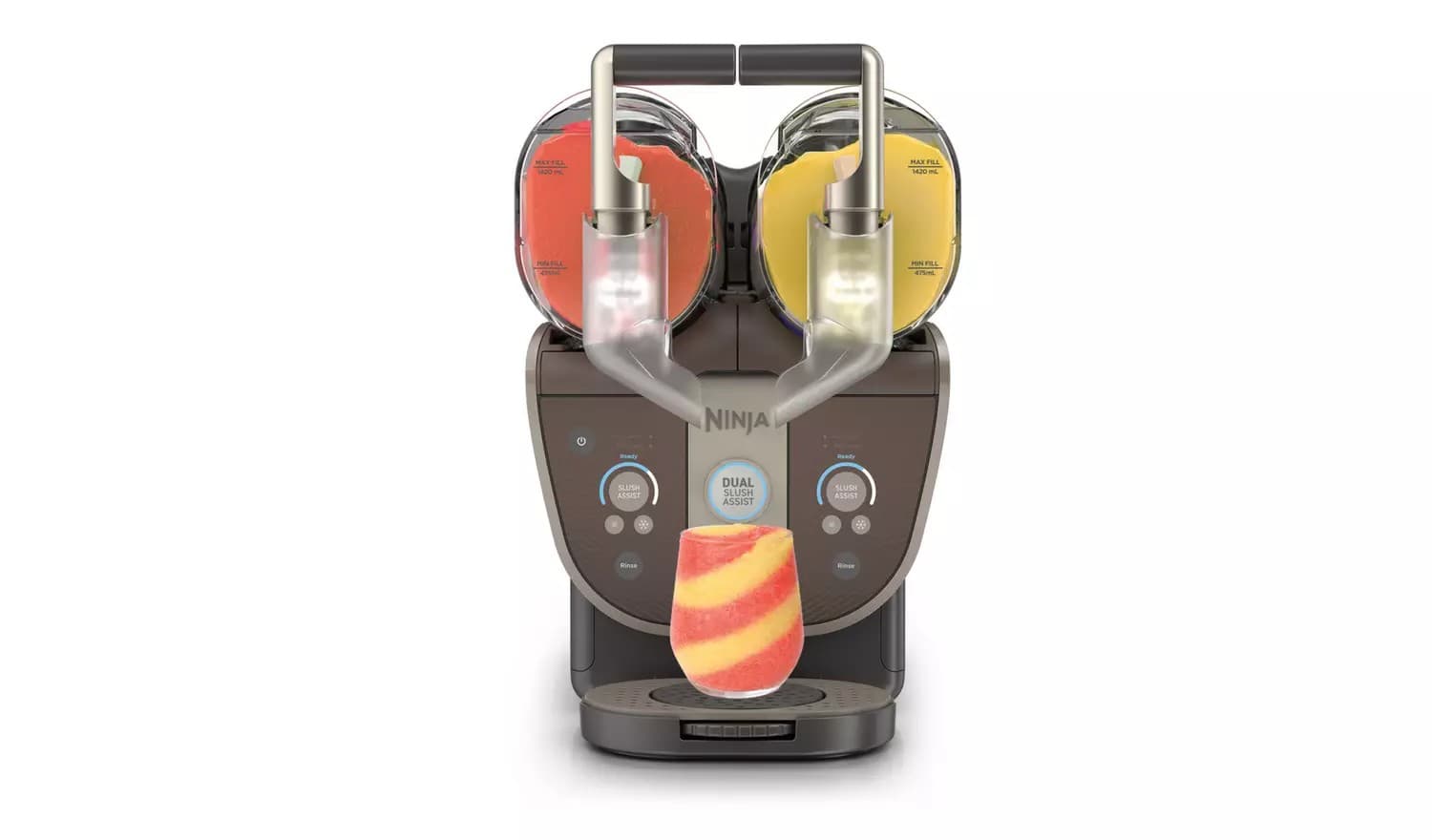 Ninja SLUSHi Twist Frozen Drink Maker Dual Vessel Mocha