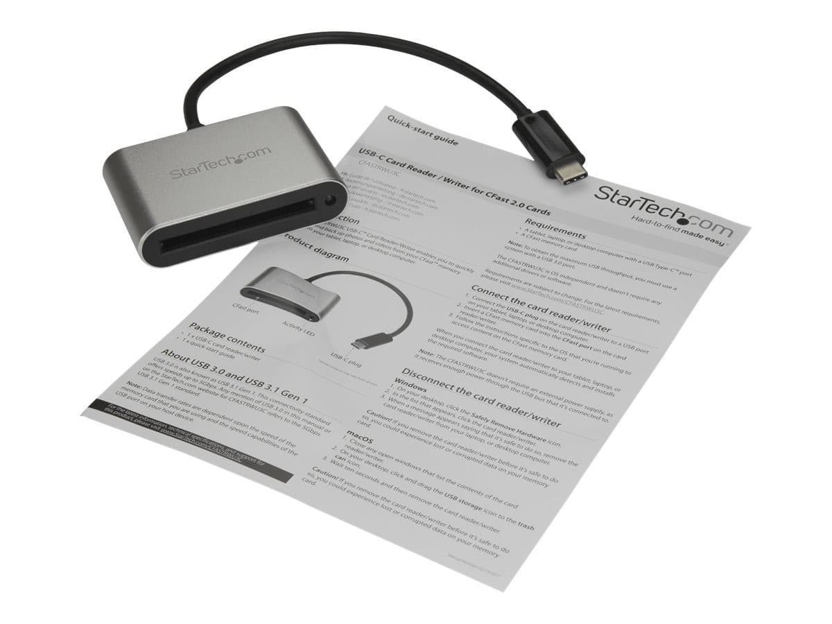 StarTech CFASTRWU3C CFast Card Reader USB-C Silver
