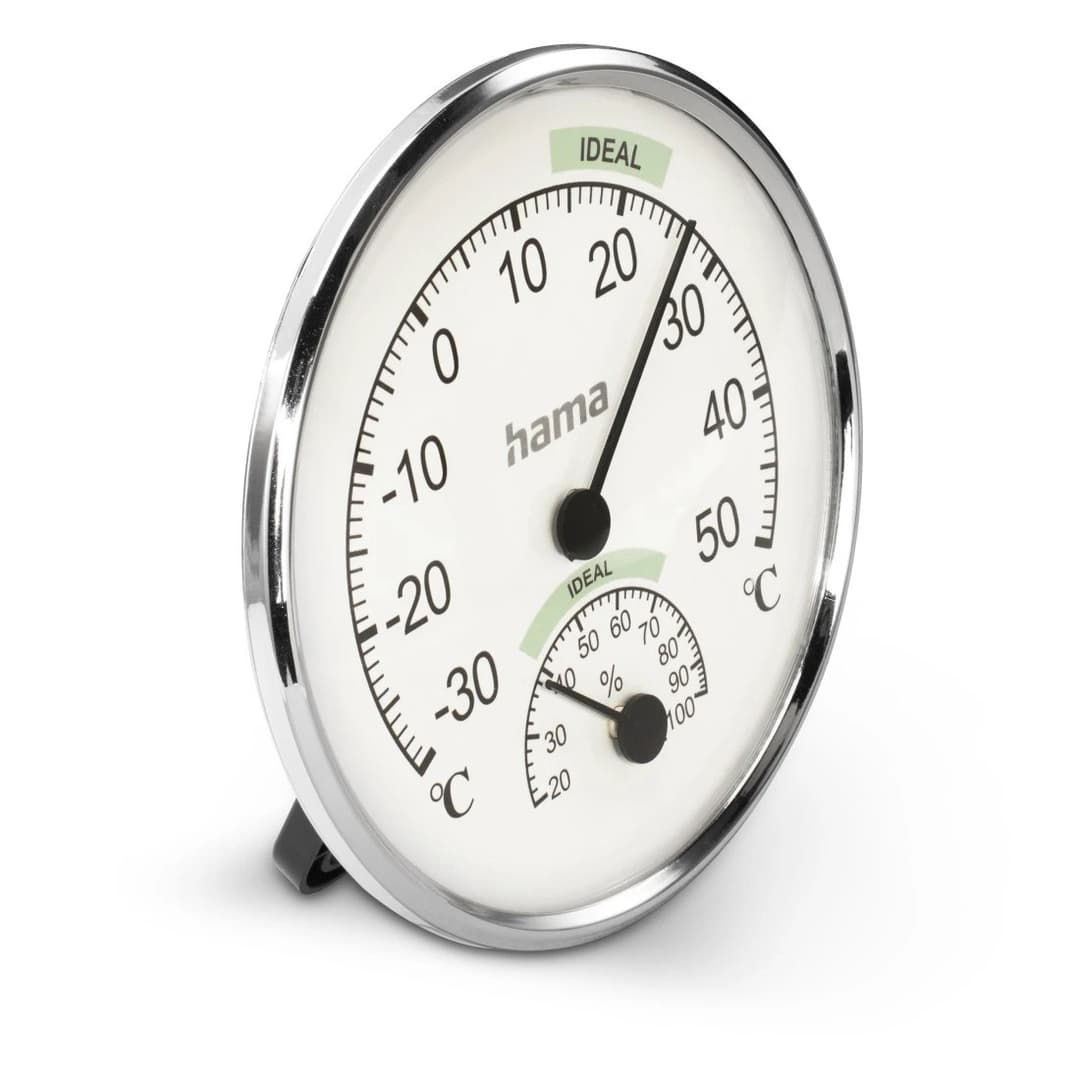 Hama Chios Thermometer/Hygrometer, Indoor, Silver/White - Image 2