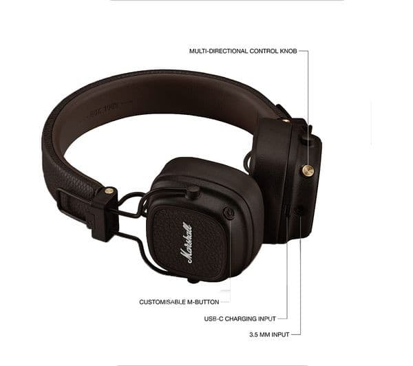 Marshall Major V Headphones Brown - Image 6