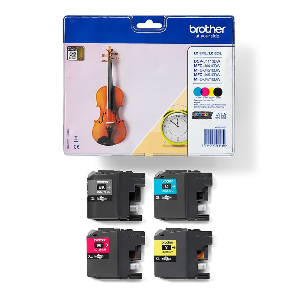 Brother LC127XLVALBP ink cartridge 4 pc(s) Original Black, Cyan, Magenta, Yellow - Image 4