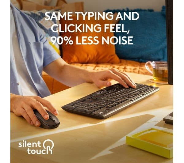 Logitech MK295 Silent Keyboard Mouse Set White - Image 2