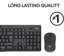 Logitech MK295 Silent Keyboard Mouse Set White thumbnail 7