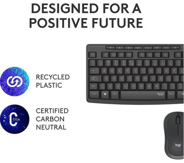 Logitech MK295 Silent Keyboard Mouse Set White - Image 8