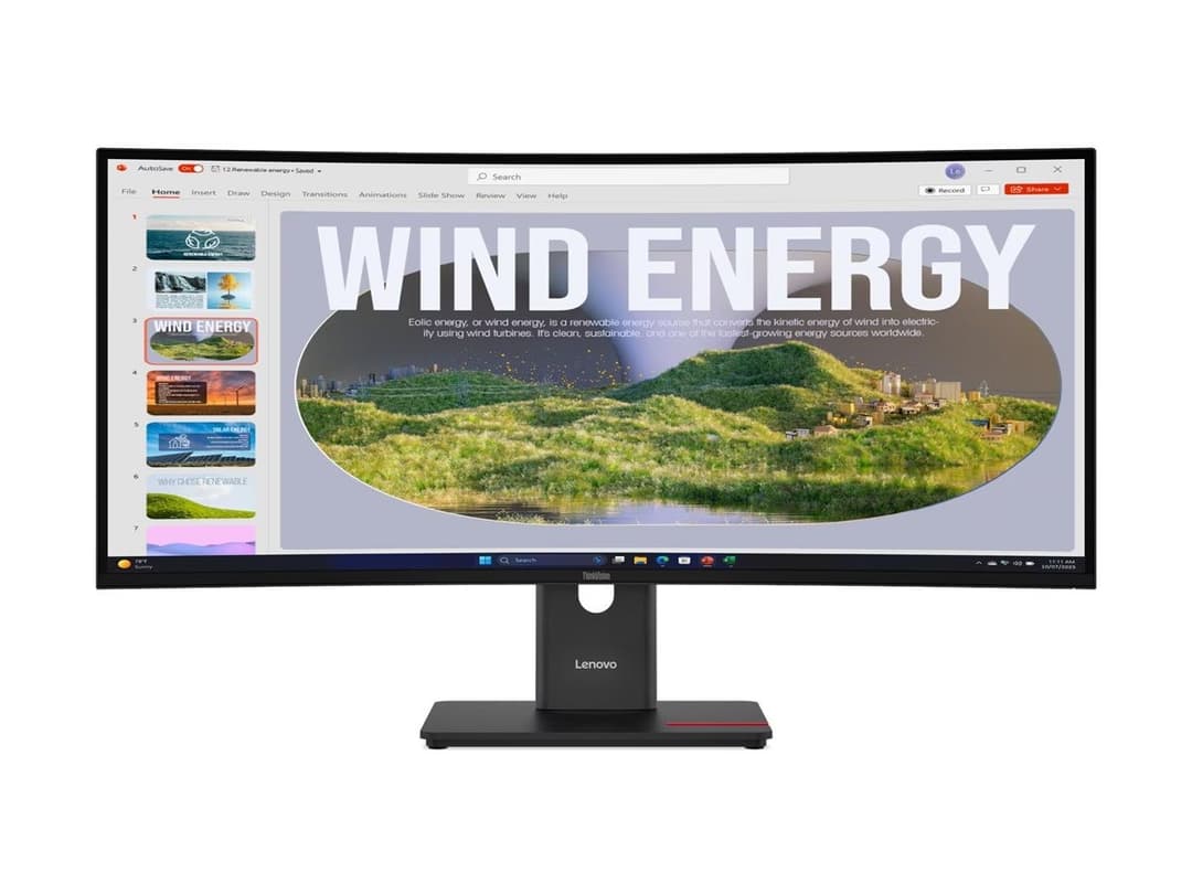 Lenovo ThinkVision T34WD-40 34" Monitor Eclipse Black - Image 1