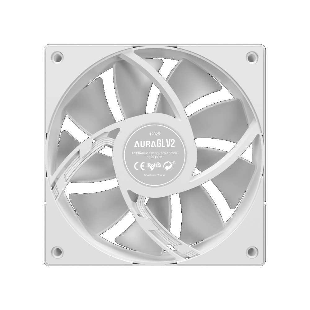 GAMDIAS AURA GL360 V2 White 360mm RGB All-in-One Liquid Cooler - Image 8