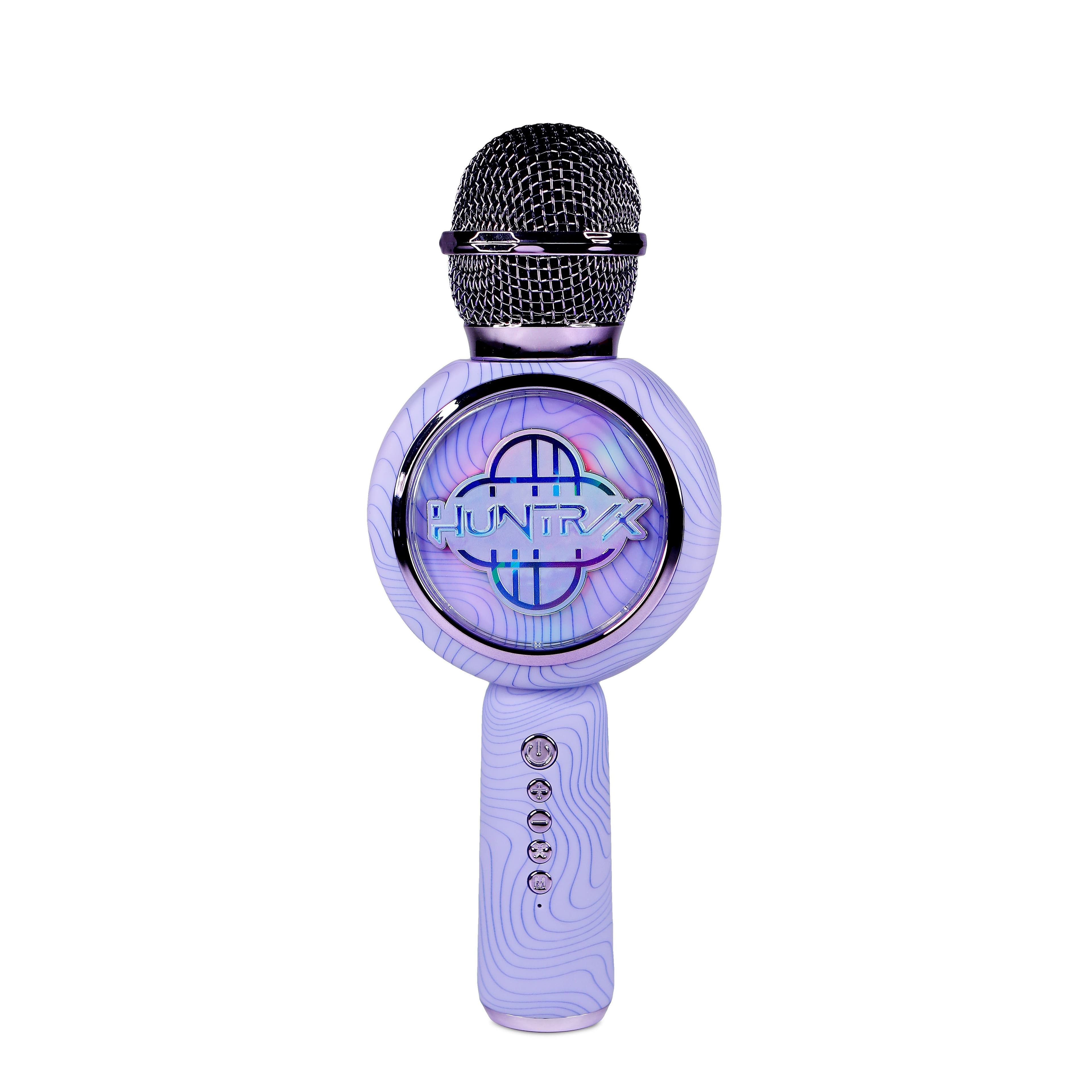 OTL KPop Demon Hunters Karaoke Microphone and Wireless Speaker with LED Lights Purple
