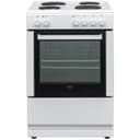 Bush DHBES60WX 60cm Single Electric Cooker - White thumbnail 1