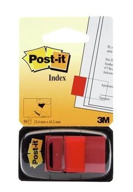 3M I680-1 self-adhesive label Rectangle Removable Red 50 pc(s) - Image 3
