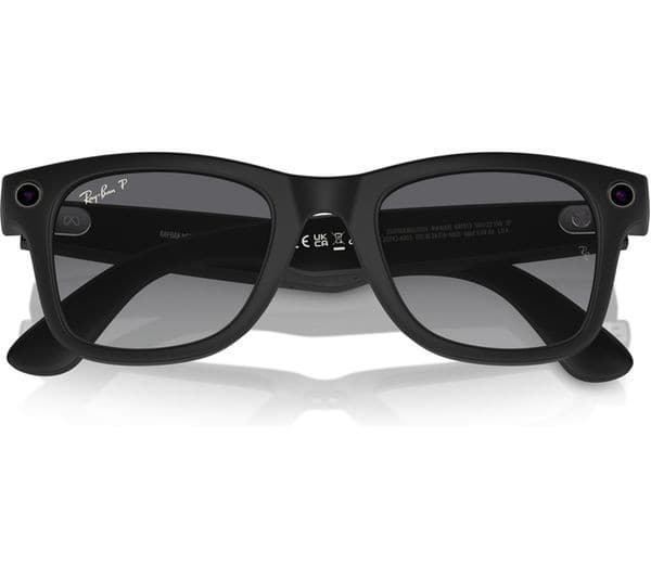 RAY-BAN Meta Wayfarer Glasses RW4006 - Matte Black, Polarized Gradient Graphite - Image 3