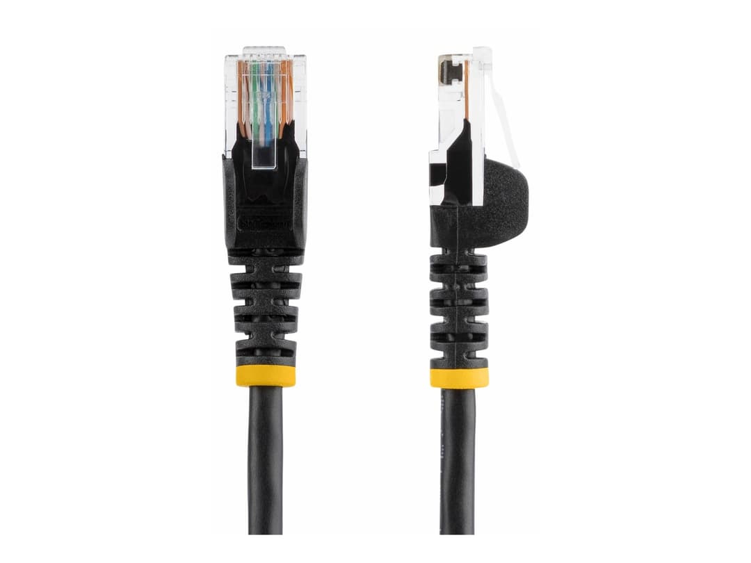 StarTech 45PAT50CMBK Cat5e Patch Cable 0.5m Black - Image 1