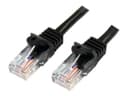 StarTech 45PAT50CMBK Cat5e Patch Cable 0.5m Black thumbnail 2