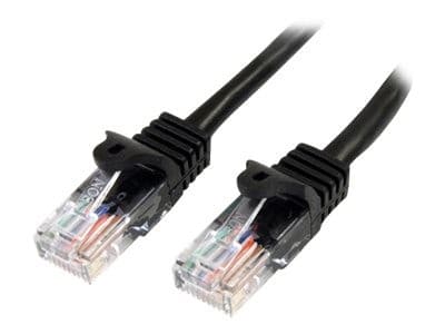 StarTech 45PAT50CMBK Cat5e Patch Cable 0.5m Black - Image 3