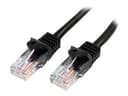 StarTech 45PAT50CMBK Cat5e Patch Cable 0.5m Black thumbnail 3