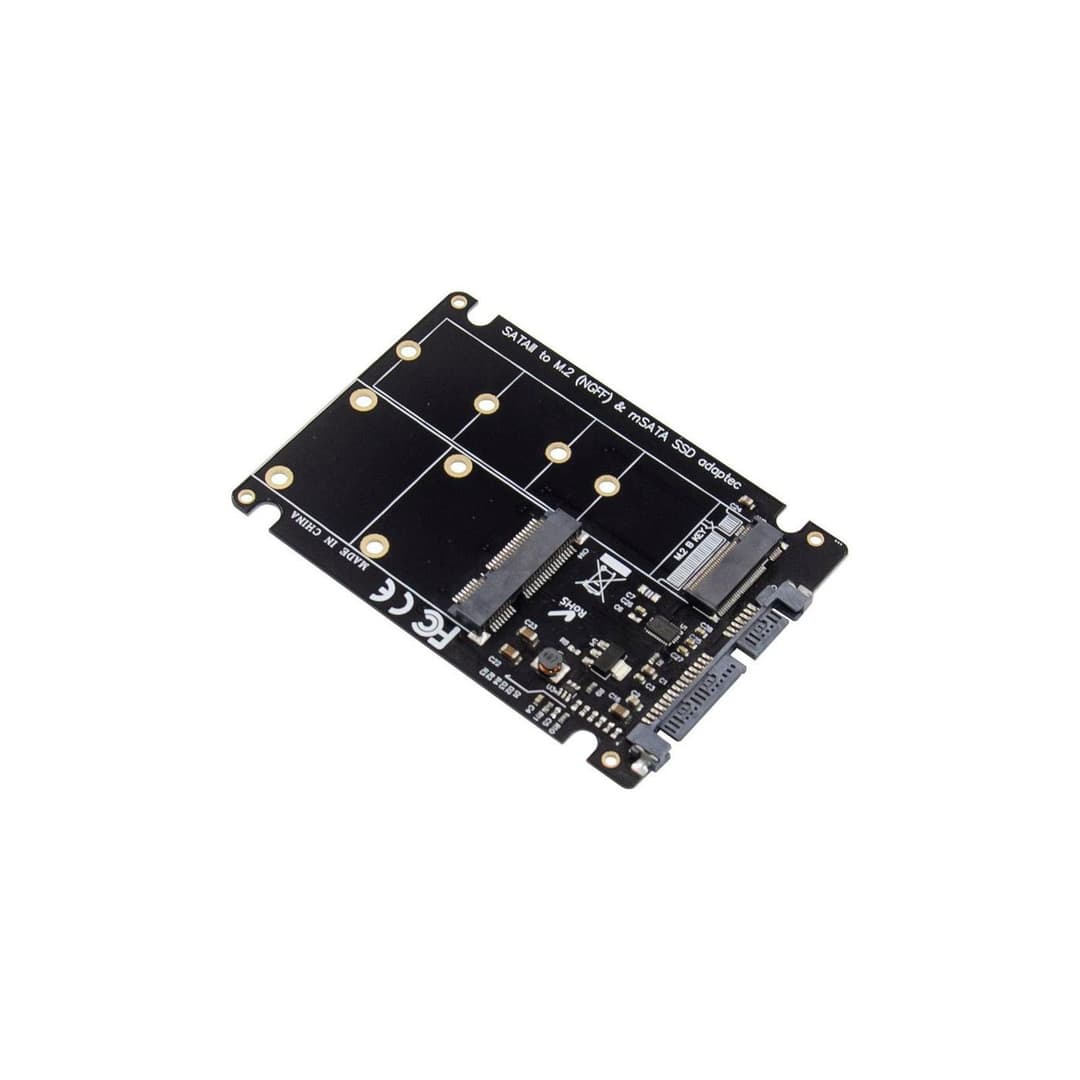 2.5" SATA to M.2 (NGFF) or mSATA SSD Adapter - Image 1