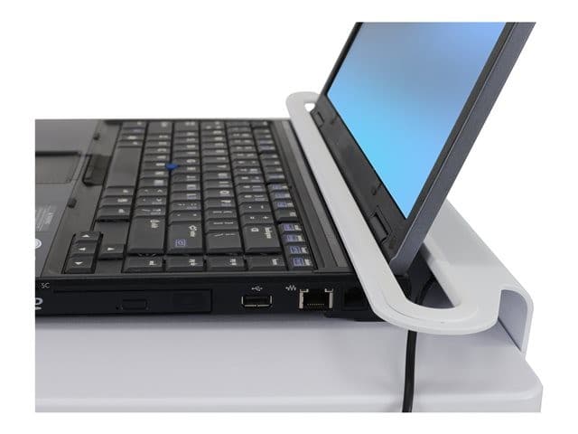 Ergotron StyleView cart - light-duty - for notebook / barcode scanner - white, aluminium - Image 3