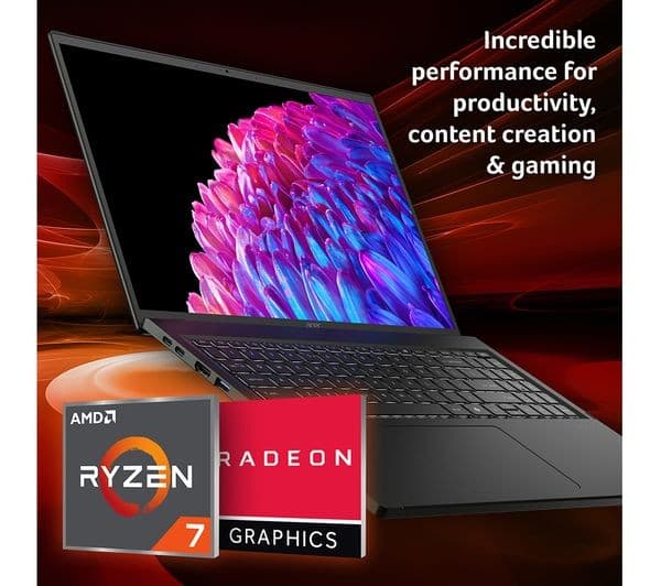 Acer Swift Edge 16" Laptop - AMD Ryzen 7, 1 TB SSD, Black - Image 5