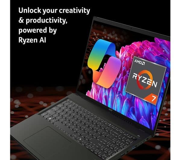 Acer Swift Edge 16" Laptop - AMD Ryzen 7, 1 TB SSD, Black - Image 6