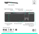 Logitech Signature Slim Solar+ Keyboard Graphite thumbnail 8