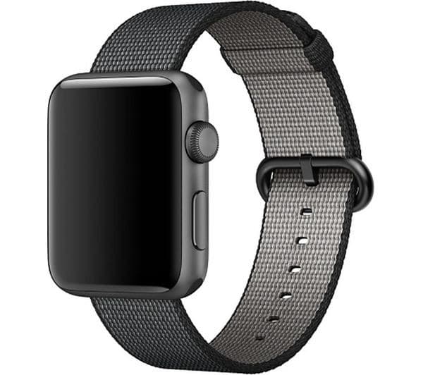 APPLE Watch Woven Nylon Strap - 42 mm, Black - Image 3