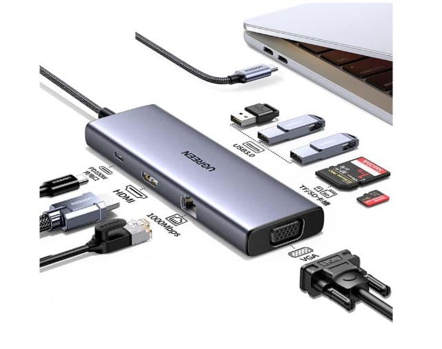 Ugreen Revodok USB-C 6-IN-1 Hub met 4K HDMI USB Type-C 10000 Mbit/s - Image 1