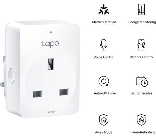 TP-Link Tapo P110M Smart WiFi Plug White - Image 5